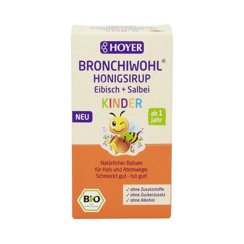Hoyer BRONCHIWOHL Honigsirup Eibisch + Salbei Bio 5 Stück zu 250 g