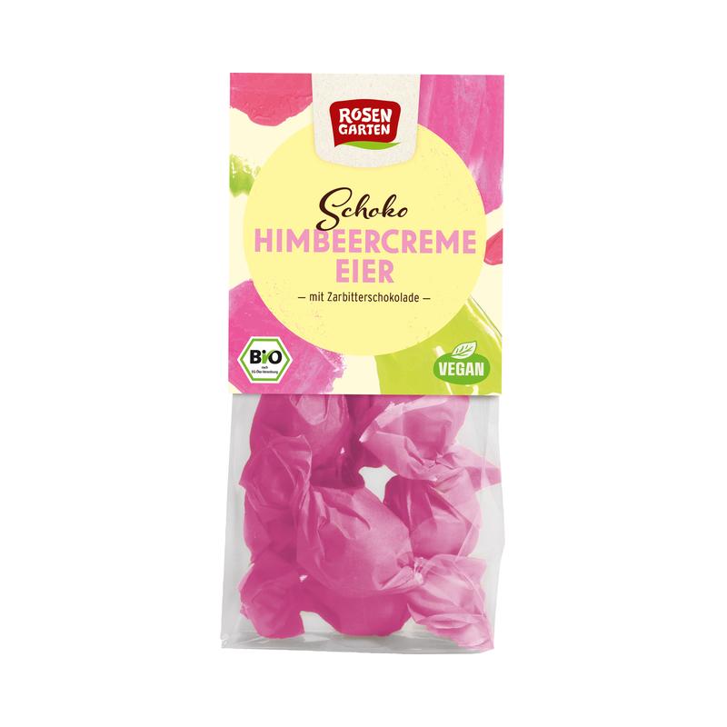 Rosengarten Zartbitter-Schoko-Eier mit Himbeercreme gefüllt 8 Stück zu 85 g