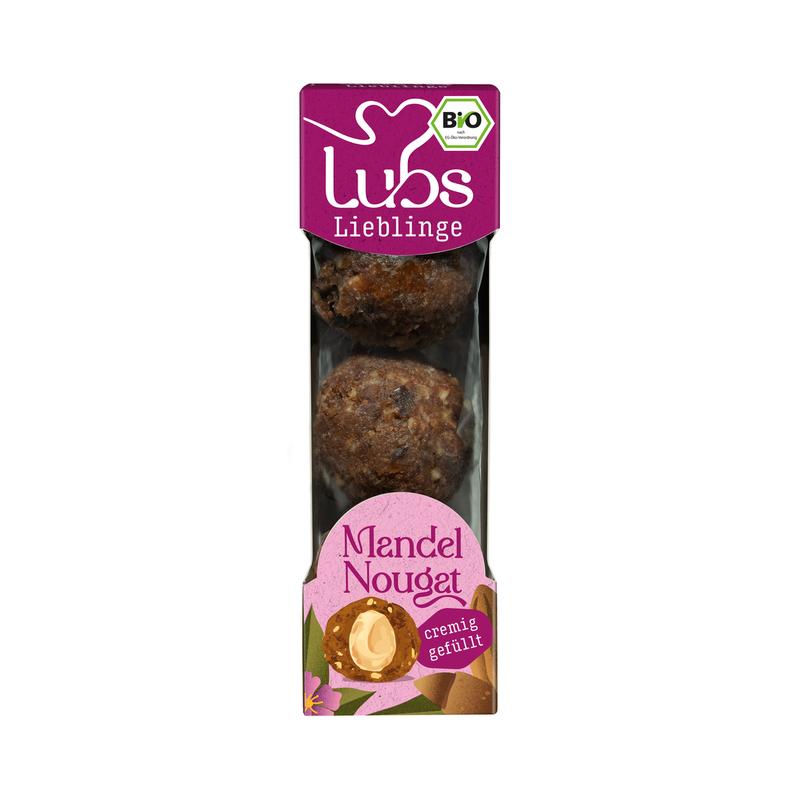 Lubs Lieblinge Mandel Nougat, Bio 12 Stück zu 60 g
