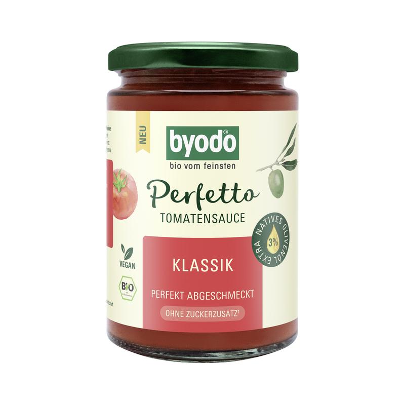 Byodo Perfetto Tomatensauce Klassik,mit nativem Olivenöl extra, 340 ml 6 Stück zu 340 ml