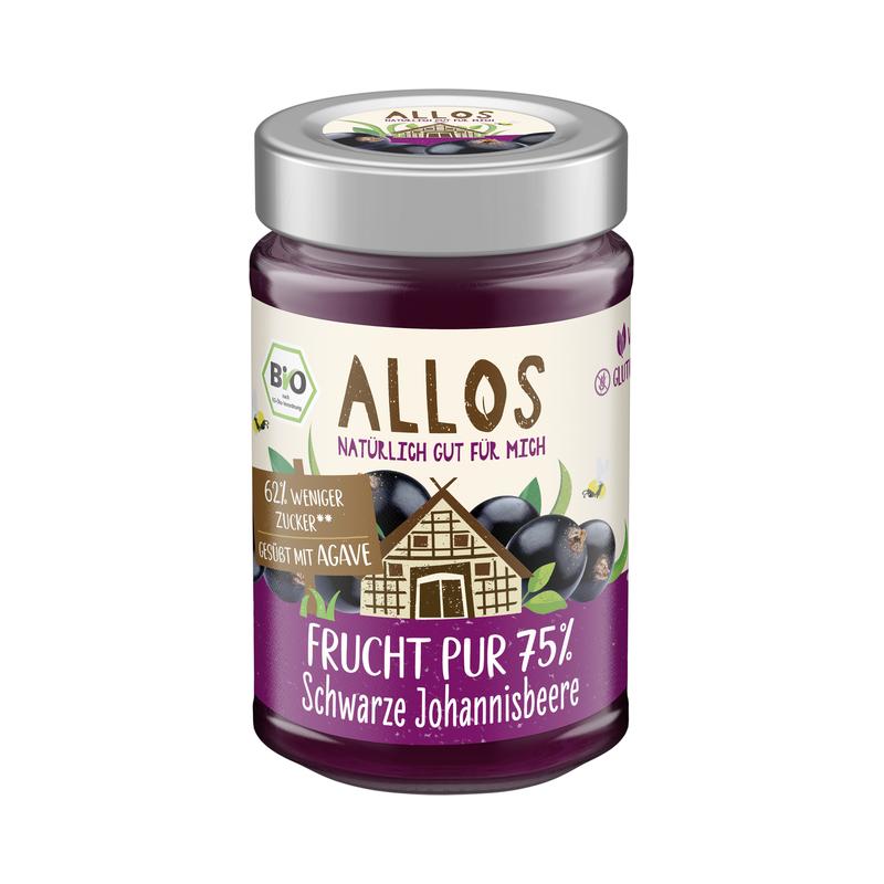 Allos Frucht-Pur-75-Schwarze-Johannisbeere