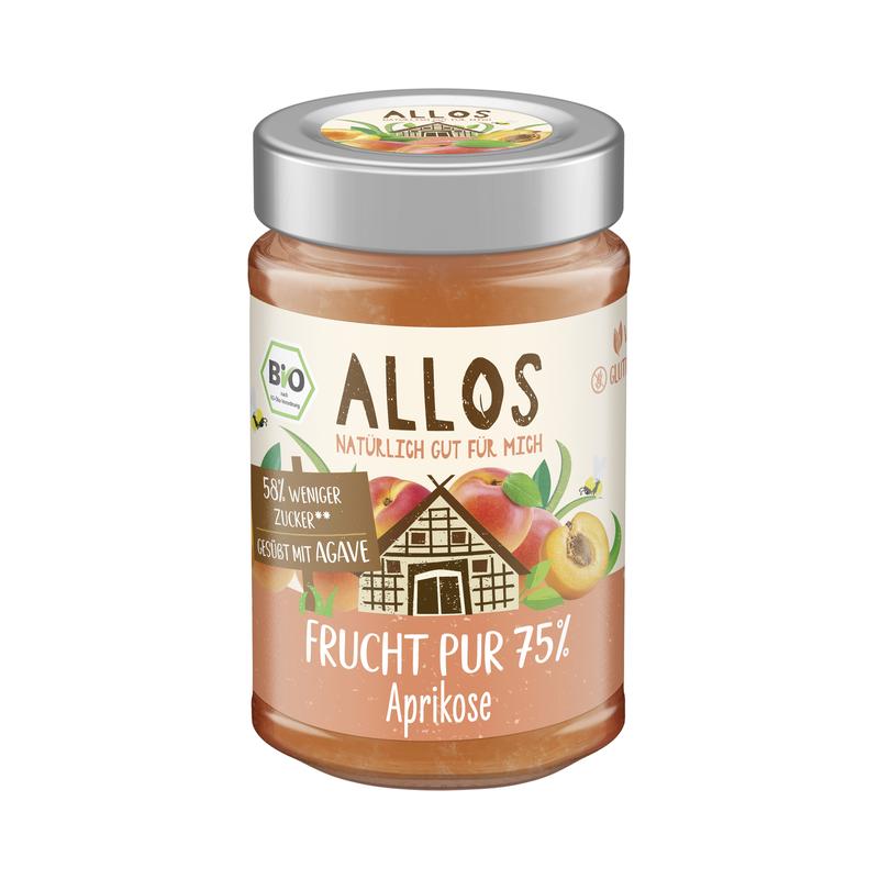 Allos Frucht-Pur-75-Aprikose