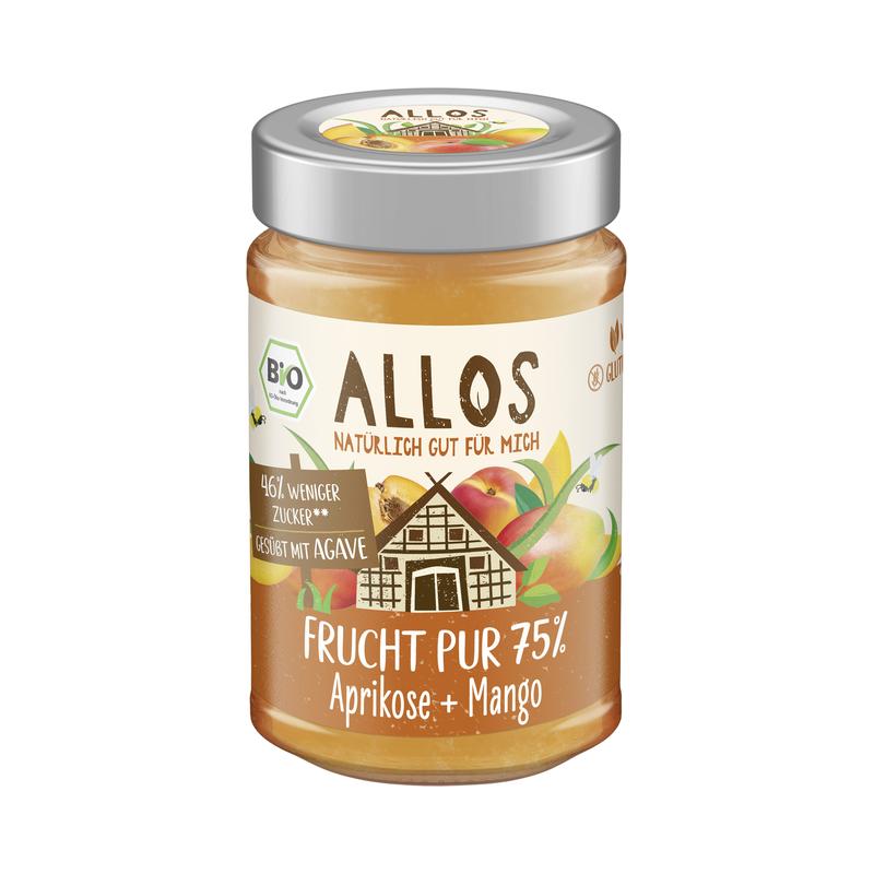 Allos Frucht-Pur-75-Aprikose-Mango