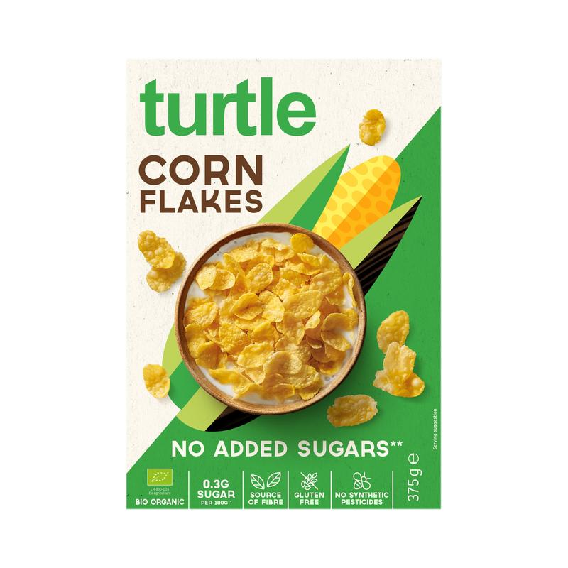 Turtle - Better Breakfast Cornflakes Low Sugar Bio & Glutenfrei 5 Stück zu 375 g
