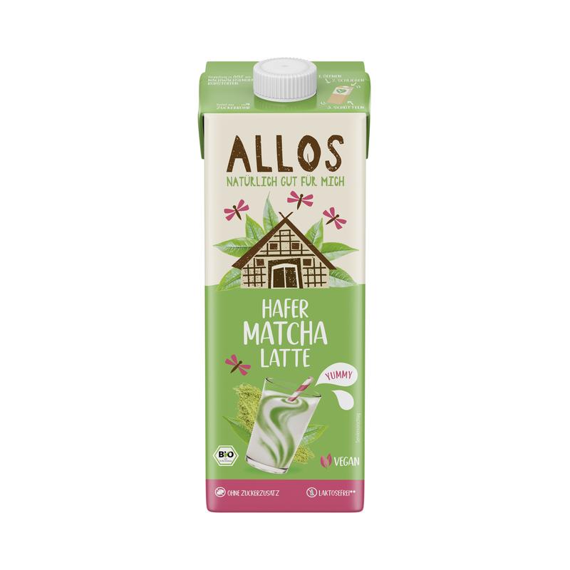 Allos Hafer-Matcha-Latte-Drink