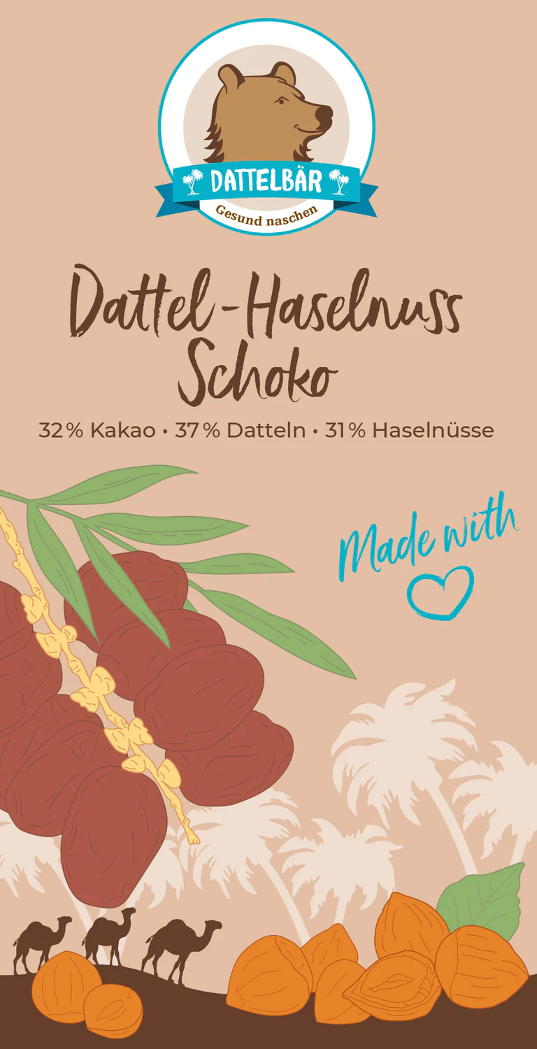 Dattelbär Bio Dattel-Haselnuss-Schoko