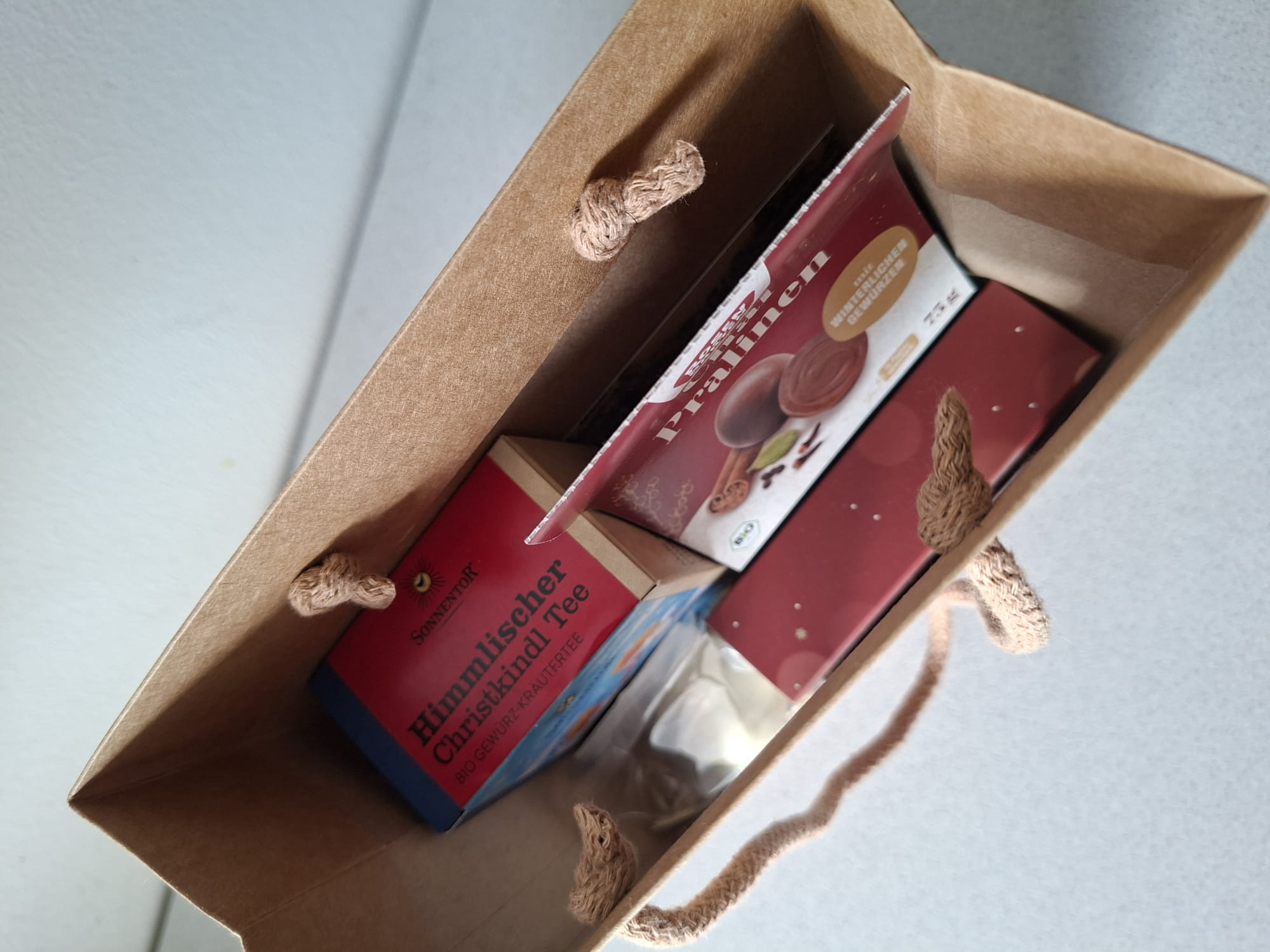 Geschenk Pralinen oben