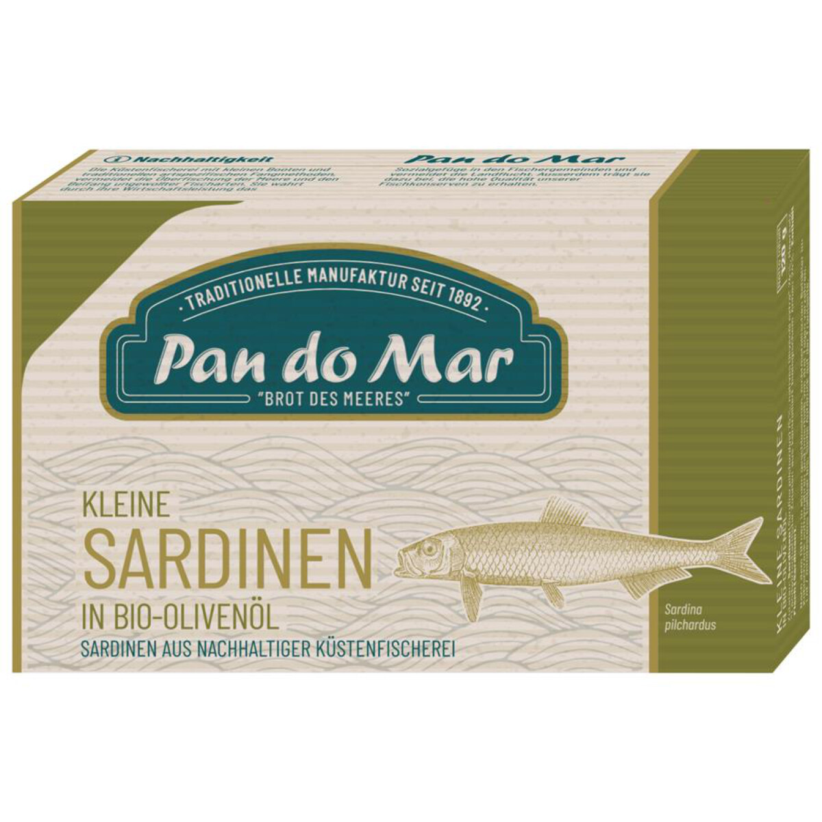 Pan do Mar Kleine Sardinen in Bio-Olivenöl