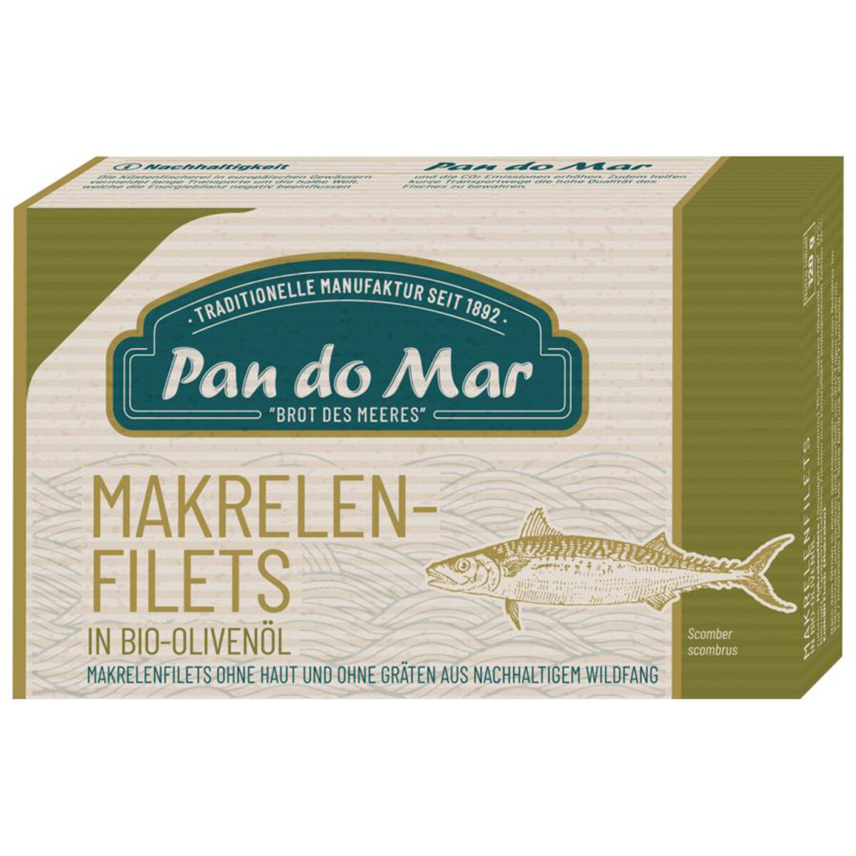 Pan do Mar Makrelen-Filets in Bio-Olivenöl