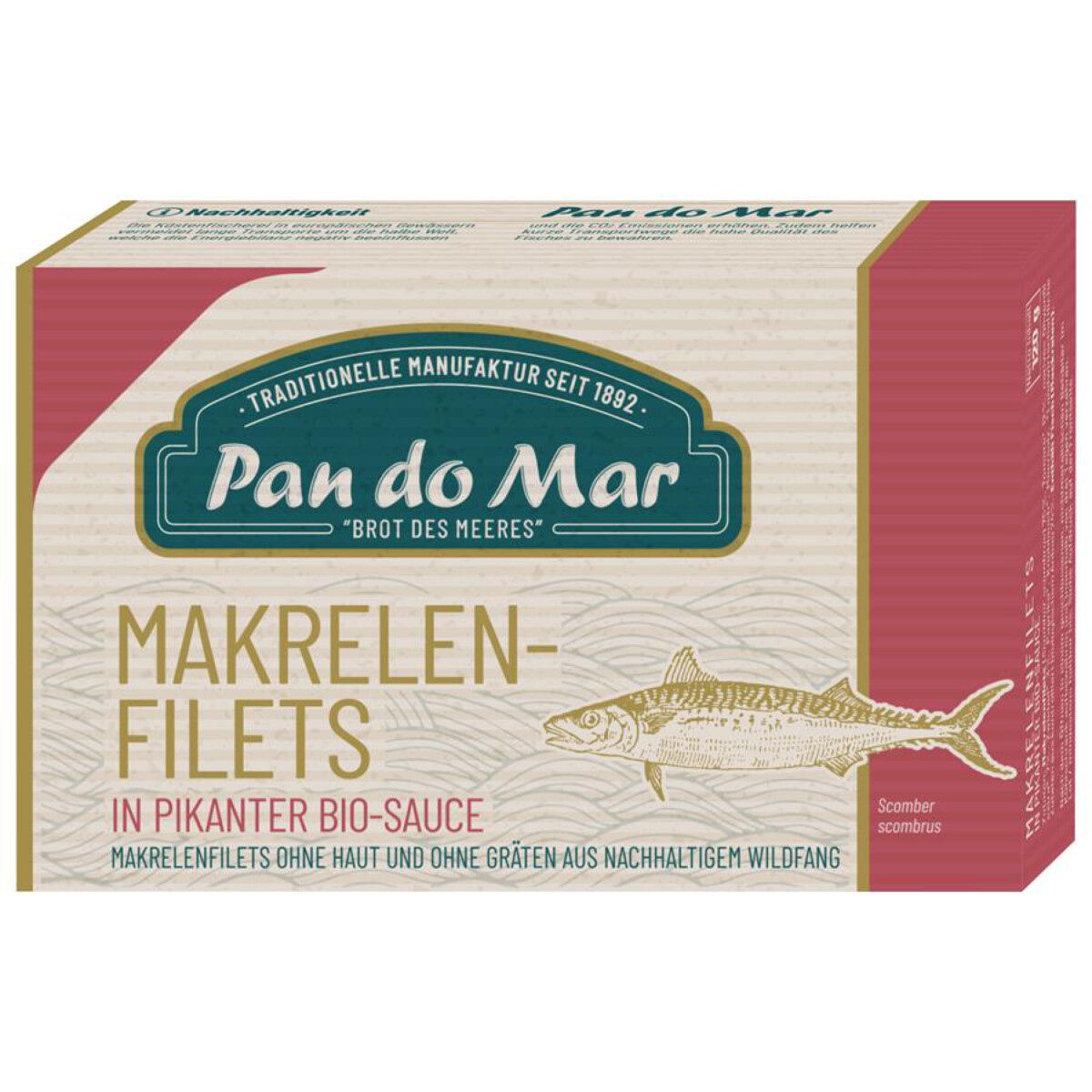 Pan do Mar Makrelenfilets in pikanter Bio-Sauce