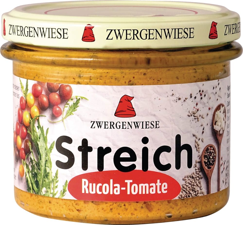 Zwergenwiese - Streich Rucola-Tomate 6 Stück zu 180 g