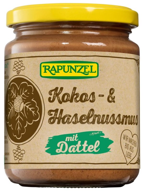Kokos- & Haselnussmus mit Dattel Rapunzel
