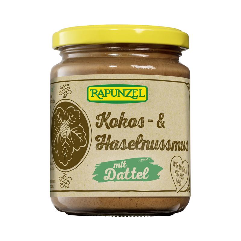 Kokos- & Haselnussmus mit Dattel Rapunzel