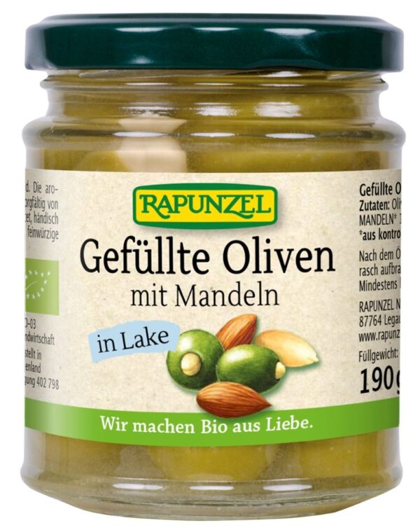 Gefüllte Oliven mit Mandeln in Lake Rapunzel