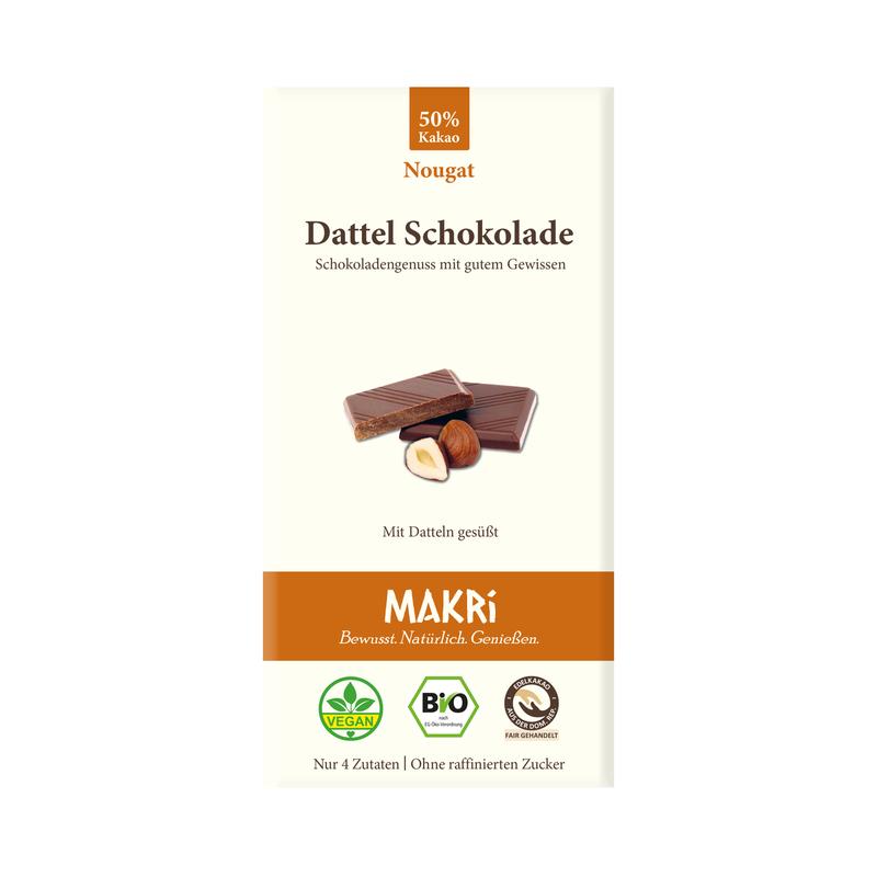 Dattel Schokolade Nougat Makri
