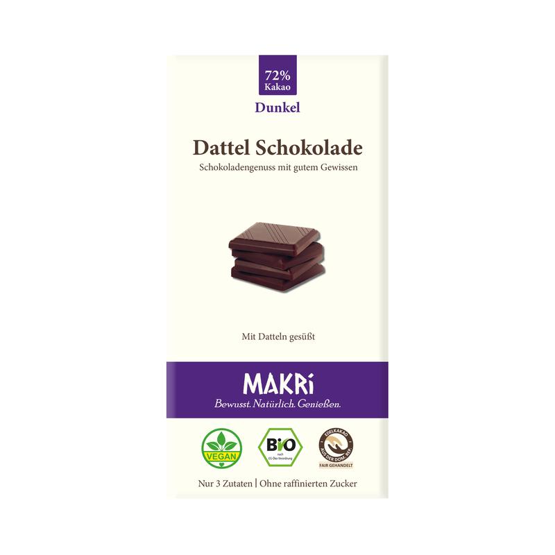 Dattel Schokolade Dunkel Makri