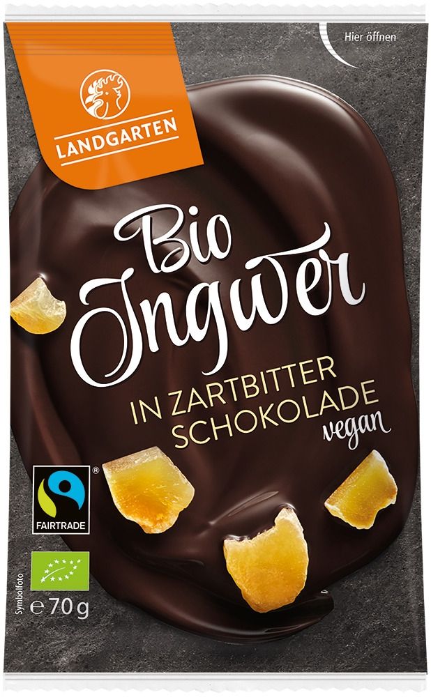 Landgarten - Bio Ingwer in Zartbitter Schokolade