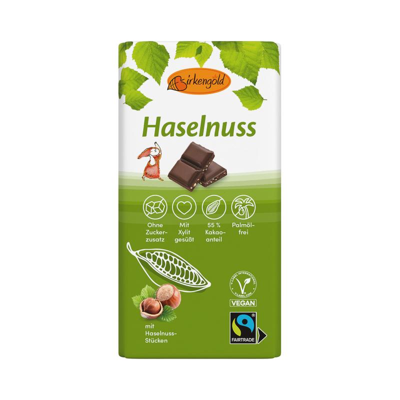 Haselnuss ohne Zuckerzusatz Birkengold