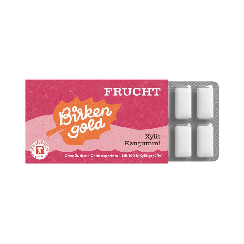 Xylit Kaugummi Frucht Birkengold