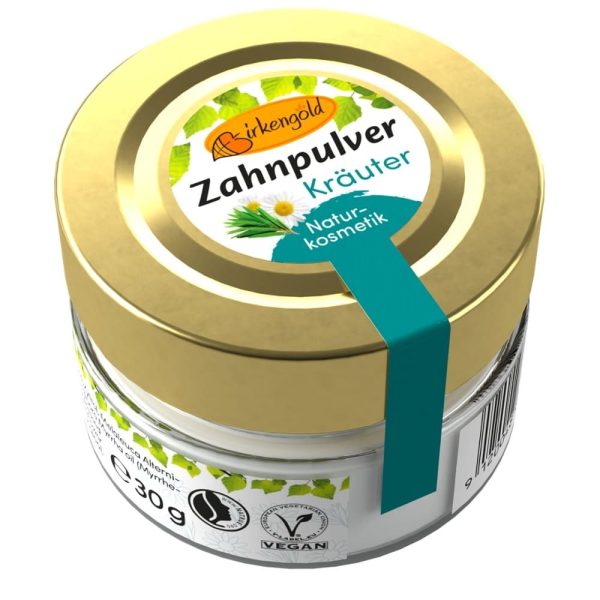 Zahnpulver Kräuter Birkengold