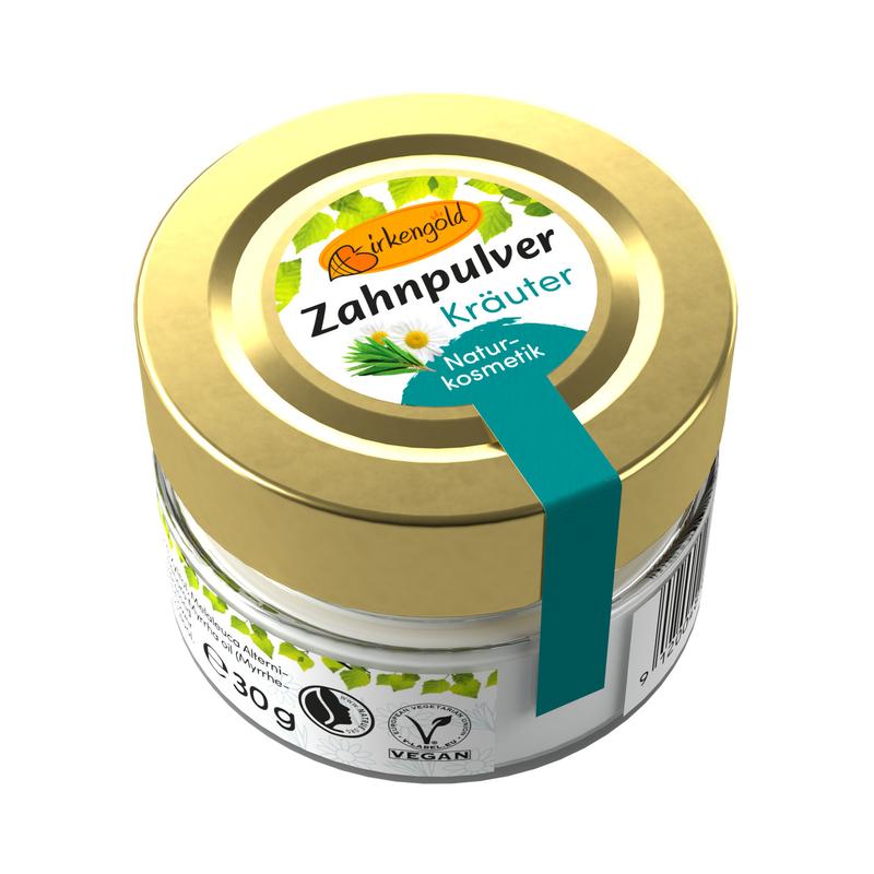 Zahnpulver Kräuter Birkengold