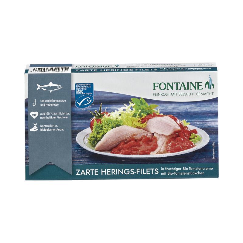 Zarte Heringsfilets Fontaine