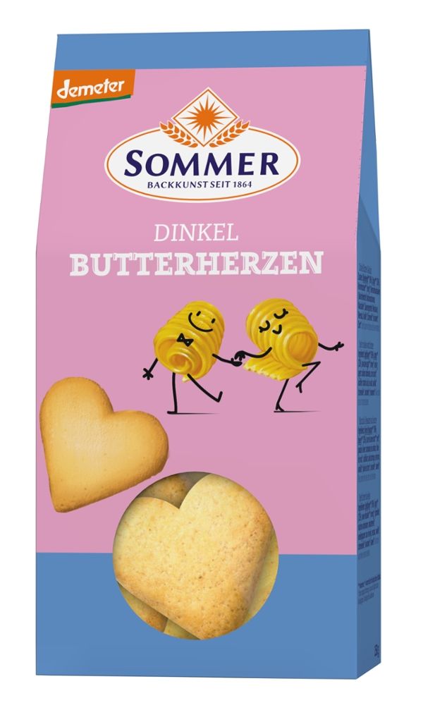 Sommer - Dinkel Butterherzen 150 g