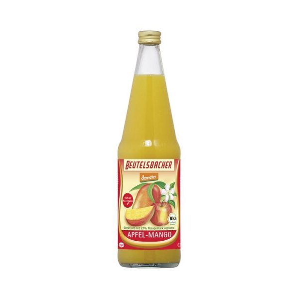 Beutelsbacher - Apfel-Mango Saft 6 Stück zu 700 ml (inkl. Pfand für Flaschen und Kiste)