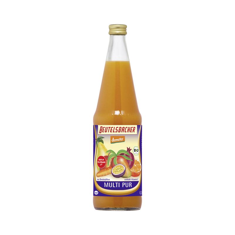 Beutelsbacher - Multi Pur Saft 6 Stück zu 700 ml (inkl. Pfand für Flaschen und Kiste)