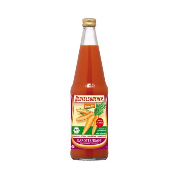 Beutelsbacher - Karottensaft 6 Stück zu 700 ml (inkl. Pfand für Flaschen und Kiste)