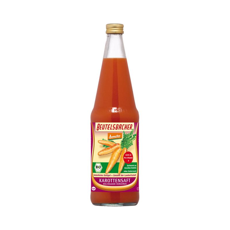 Beutelsbacher - Karottensaft 6 Stück zu 700 ml (inkl. Pfand für Flaschen und Kiste)