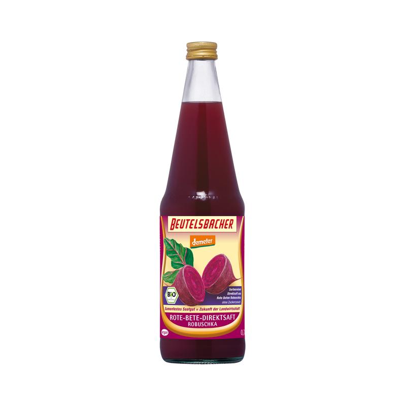 Beutelsbacher - Rote-Rüben Saft 6 Stück zu 700 ml (inkl. Pfand für Flaschen und Kiste)