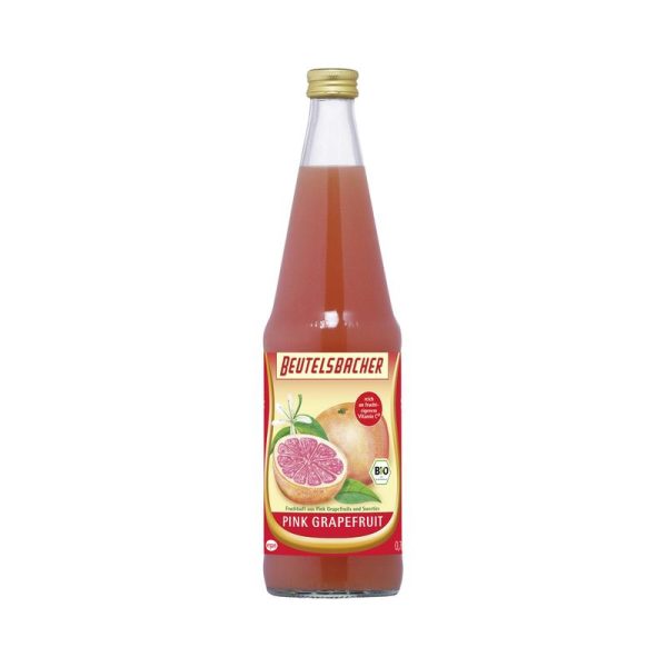 Beutelsbacher - Pink Grapefruit Saft 6 Stück zu 700 ml (inkl. Pfand für Flaschen und Kiste)