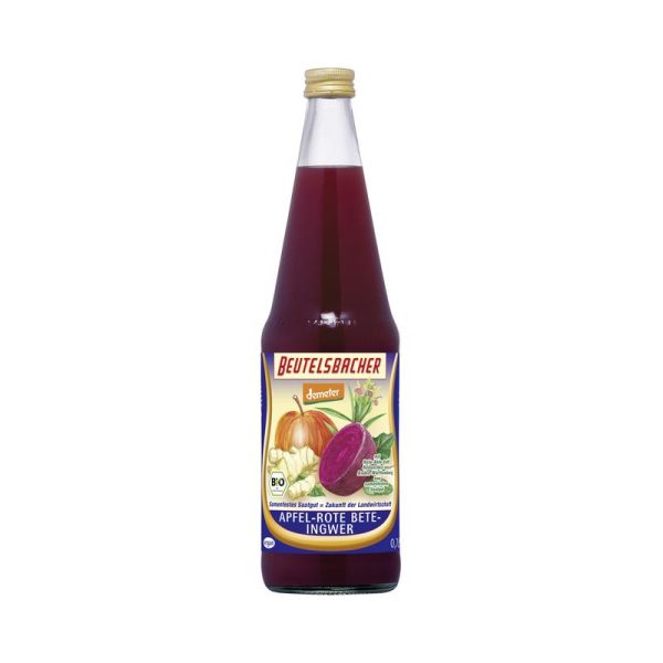 Beutelsbacher - Apfel-Rote Rüben Saft 6 Stück zu 750 ml (inkl. Pfand für Flaschen und Kiste)