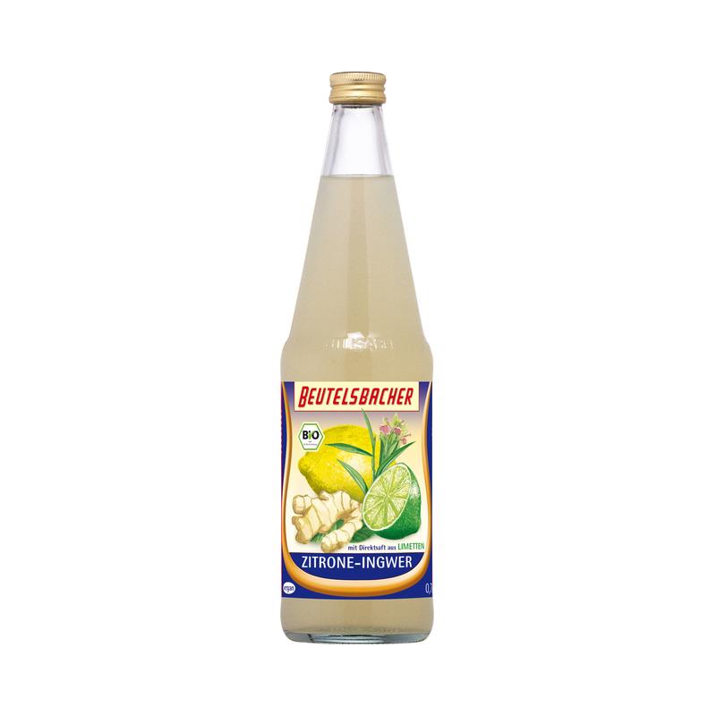 Beutelsbacher - Zitrone-Ingwer Saft 6 Stück zu 700 ml (inkl. Pfand für Flaschen und Kiste)
