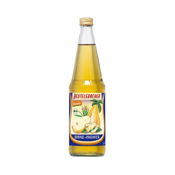 Beutelsbacher - Birne-Ingwer Saft 6 Stück zu 700 ml (inkl. Pfand für Flaschen und Kiste)