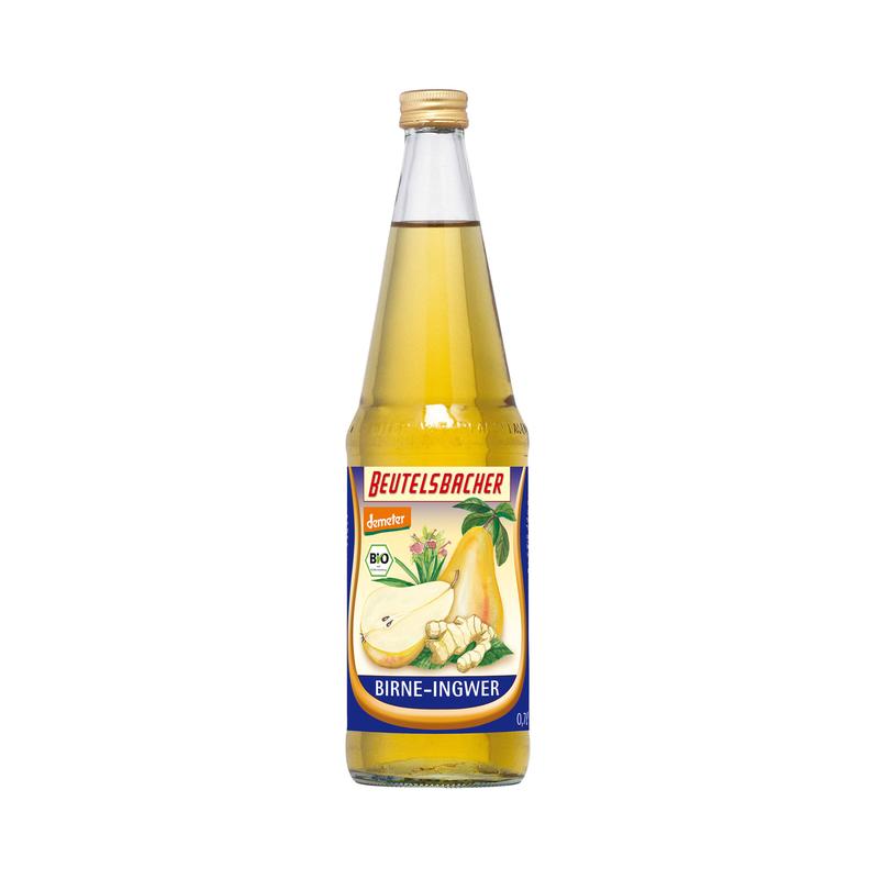Beutelsbacher - Birne-Ingwer Saft 6 Stück zu 700 ml (inkl. Pfand für Flaschen und Kiste)
