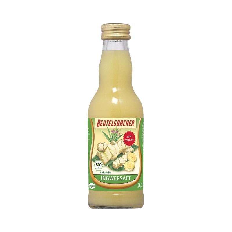 Beutelsbacher - Ingwersaft 12 Stück zu 200 ml (Pfandflasche)