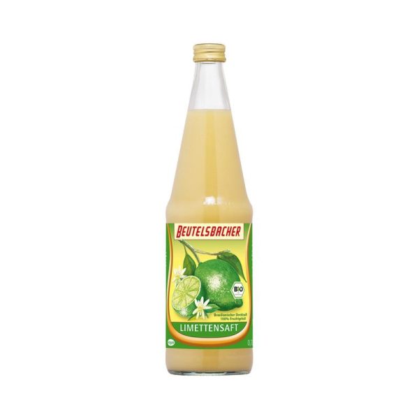 Beutelsbacher - Limettensaft 6 Stück zu 700 ml (inkl. Pfand für Flaschen und Kiste)