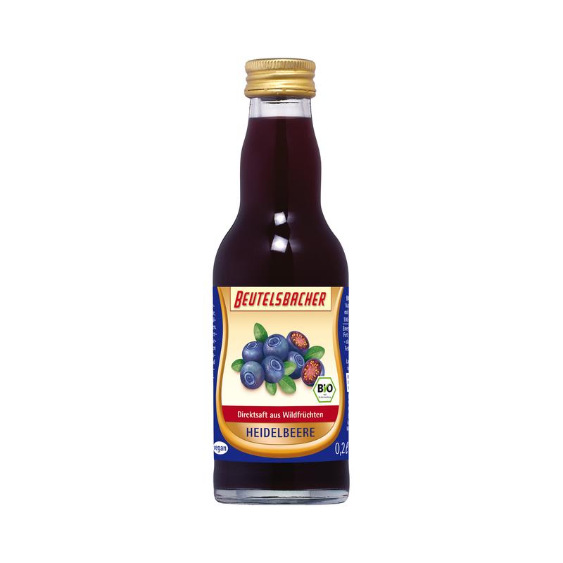 Beutelsbacher - Heidelbeersaft 200 ml (Pfandflasche)