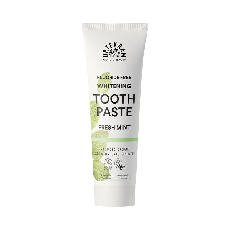 Fluoride Free Whitening Toothpaste Fresh Mint Urtekram