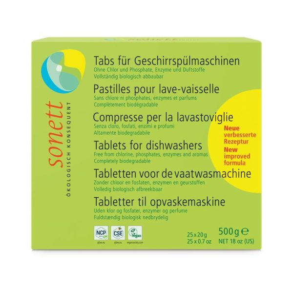 Tabs für Geschirrspülmaschinen Sonett
