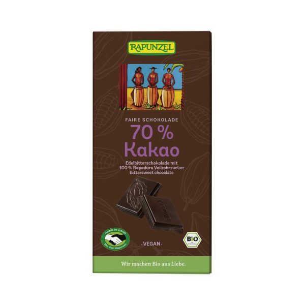 70% Kakao Edelbitterschokolade Rapunzel