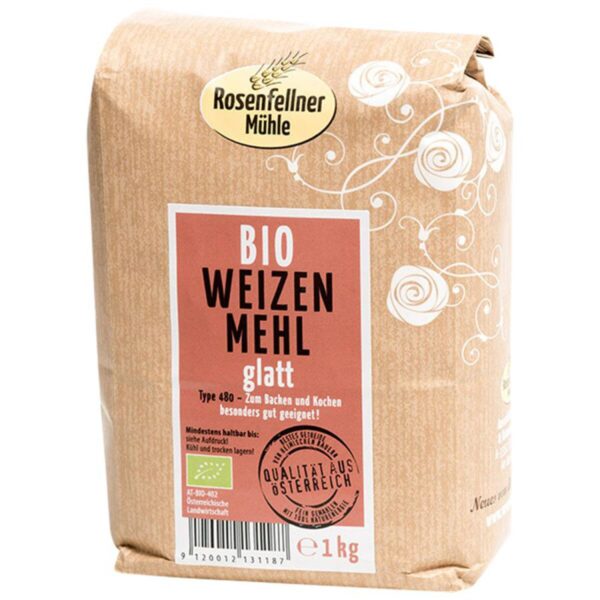 Bio Weizenmehl glatt Rosenfellner Mühle