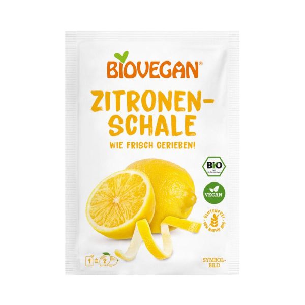 Zitroneschale gerieben Biovegan