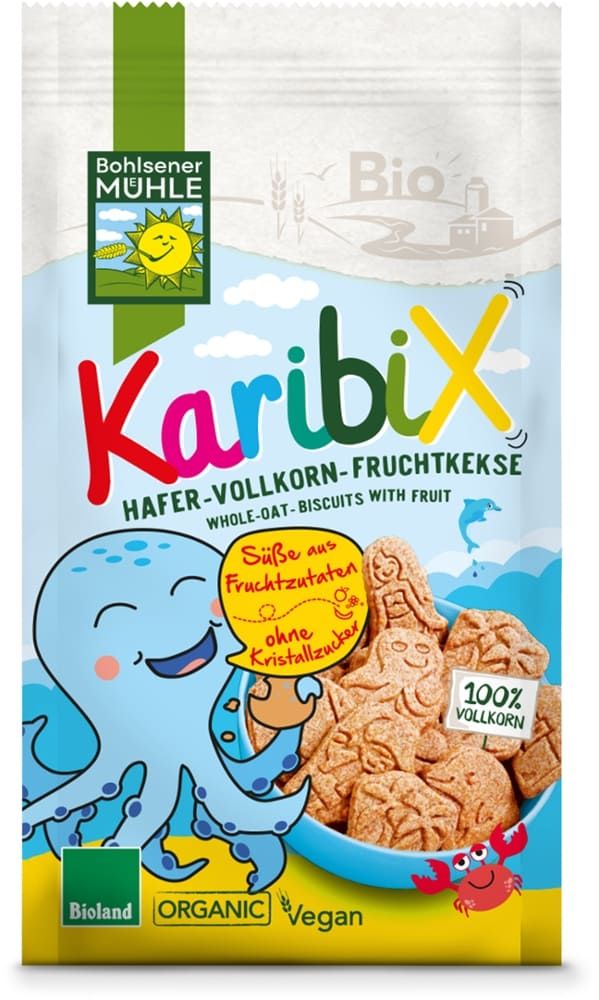 Bohlsener Mühle - Karibix Hafer-Vollkorn-Fruchtkekse 6 Stück zu 125 g