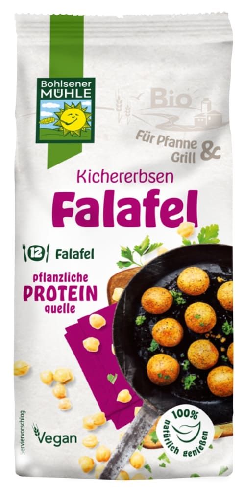 Bohlsener Mühle - Kichererbsen Falafel 7 Stück zu 165 g