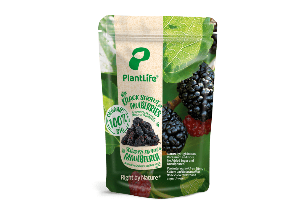 PlantLife - Schwarze Maulbeeren 175 g