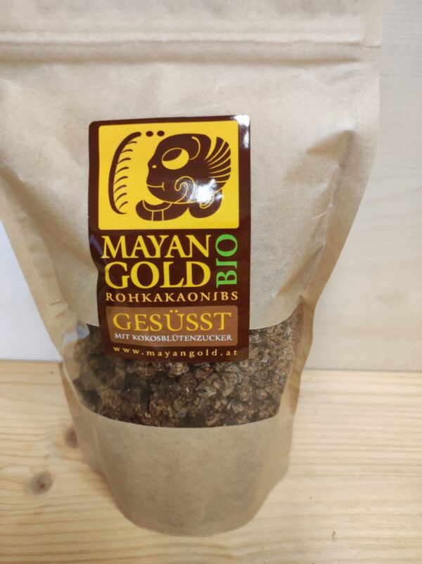 Rohkakao Nibs gesüsst Mayan Gold