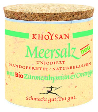 Khoysan Meersalz mit Zitronenthymian & Orange 200 g